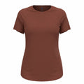 Damen Kurzarm T Shirt Odlo Essential 365 Braun