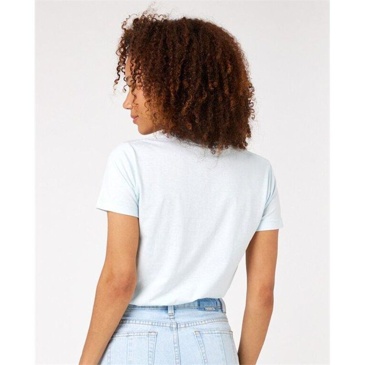 Damen Kurzarm T Shirt Rip Curl Crew Neck Weiß - Mode & Accessoires