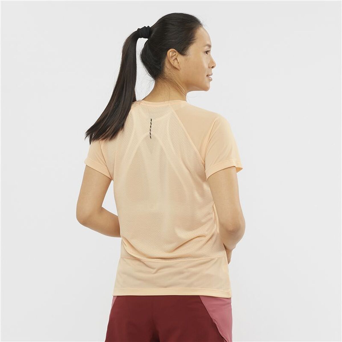 Damen Kurzarm T Shirt Salomon LC1727700 Gelb - Sport & Freizeit