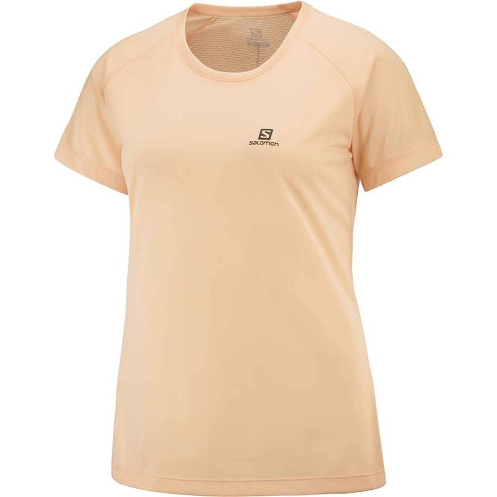 Damen Kurzarm T Shirt Salomon LC1727700 Gelb - Sport & Freizeit