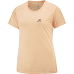 Damen Kurzarm T Shirt Salomon LC1727700 Gelb - Sport & Freizeit