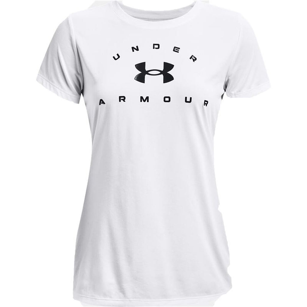 Damen Kurzarm T Shirt Under Armour Weiß XS - Sport & Freizeit