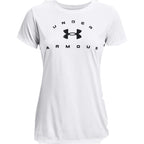Damen Kurzarm T Shirt Under Armour Weiß XS - Sport & Freizeit