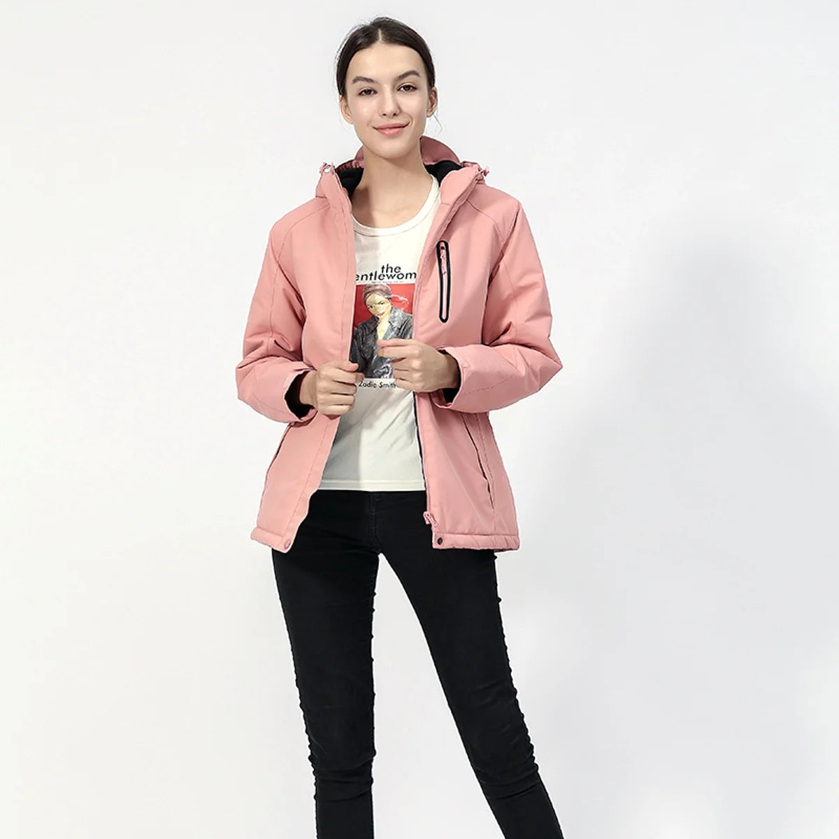 Damen kurze Winter-Steppjacke