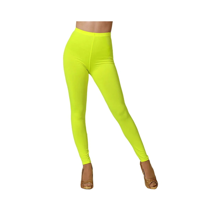 Damen-Leggings Neon-Gelb Einheitsgröße