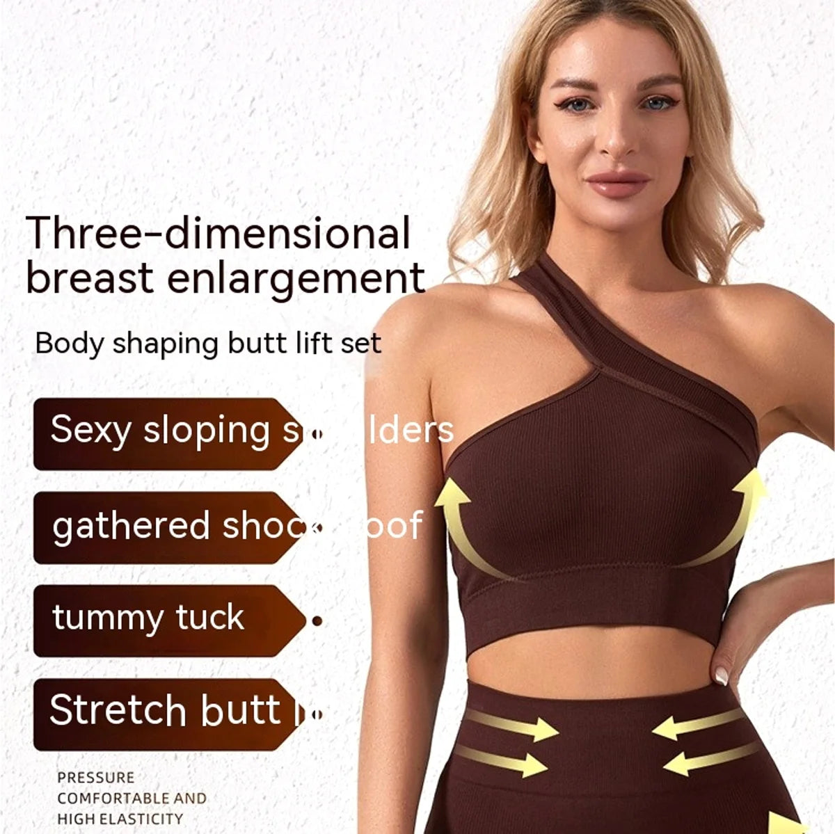 Damen Off-Shoulder Fitness-Set – Produktansicht 3