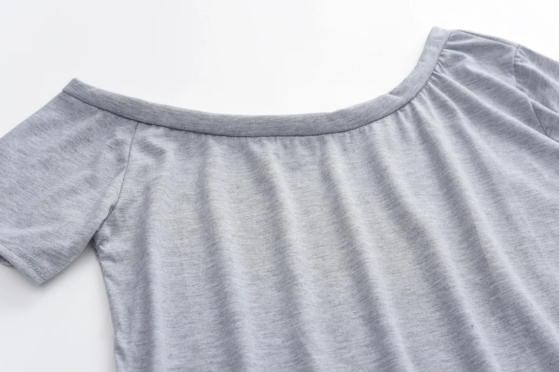 Damen Off-Shoulder Jumpsuit mit Taschen – Detailansicht 4