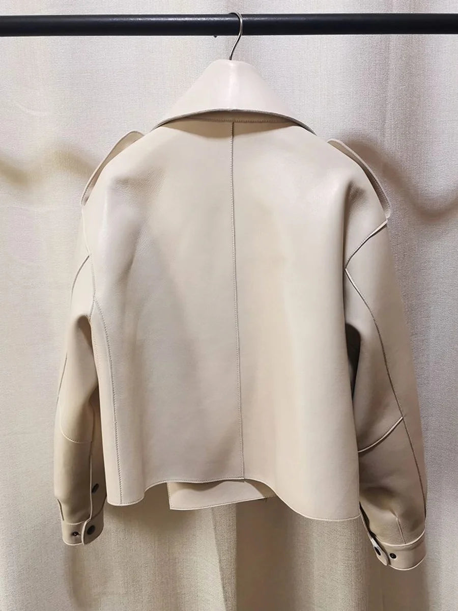Damen Retro-Jacke in Lederoptik – Detailansicht 5