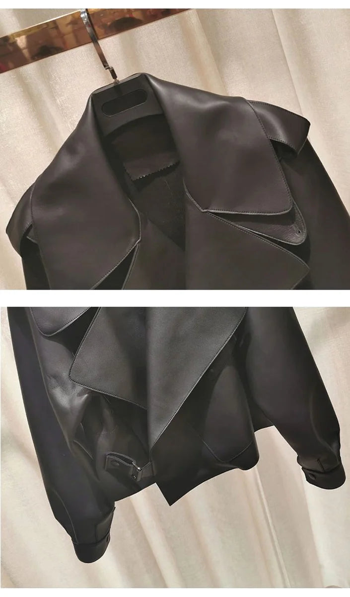 Damen Retro-Jacke in Lederoptik – Detailansicht 2