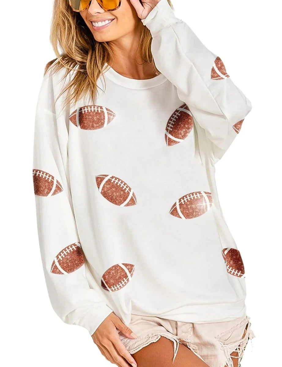 Damen Rugby-Pullover locker geschnitten