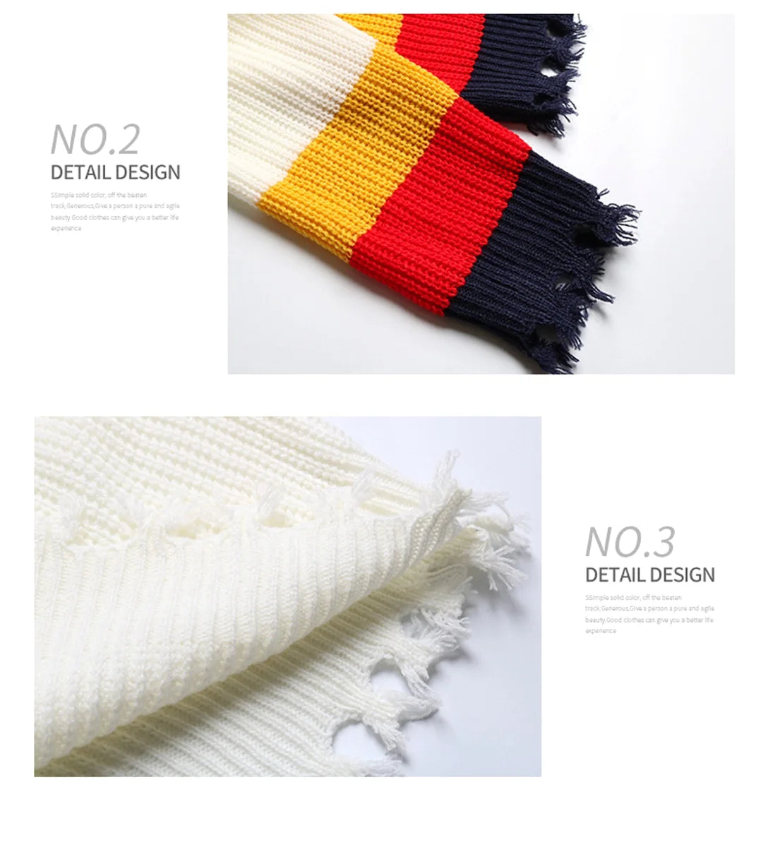 Damen schulterfreies Strickkleid – Produktansicht 4