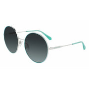 Calvin Klein Damen Sonnenbrille  Silber/Grau - Ø 58 mm