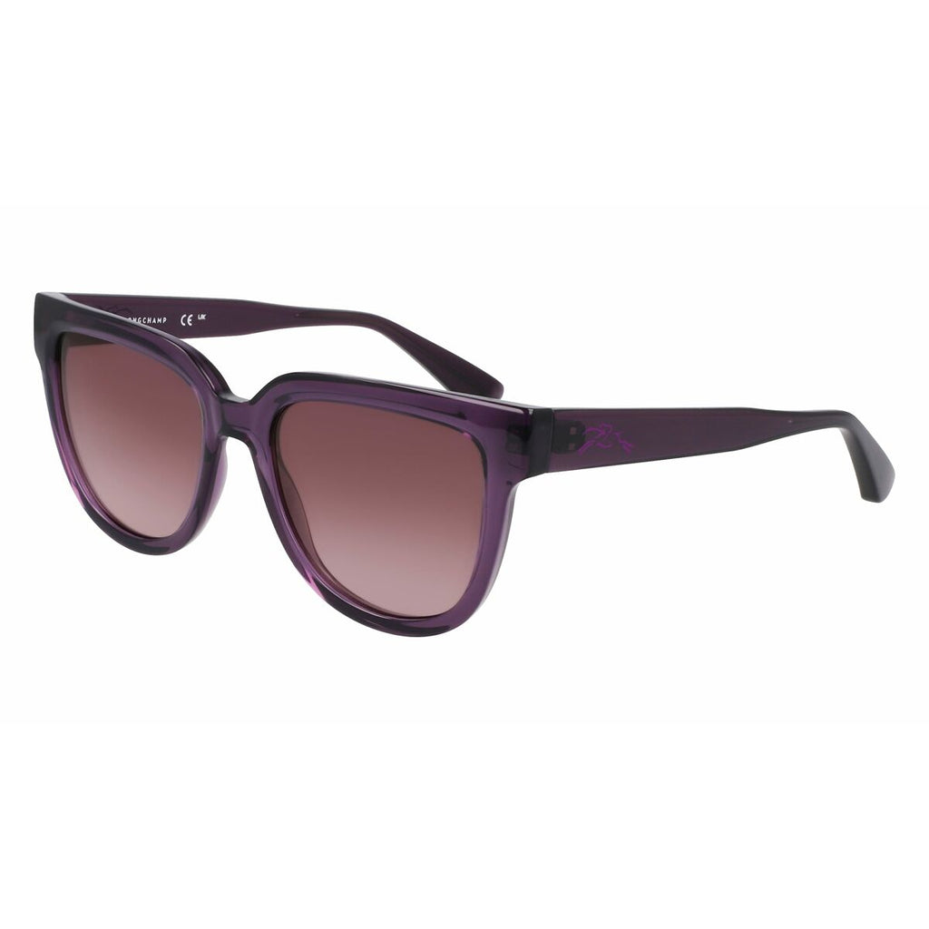 Damensonnenbrille Longchamp LO755S mit graulila Polycarbonatlinsen und lila Rahmen