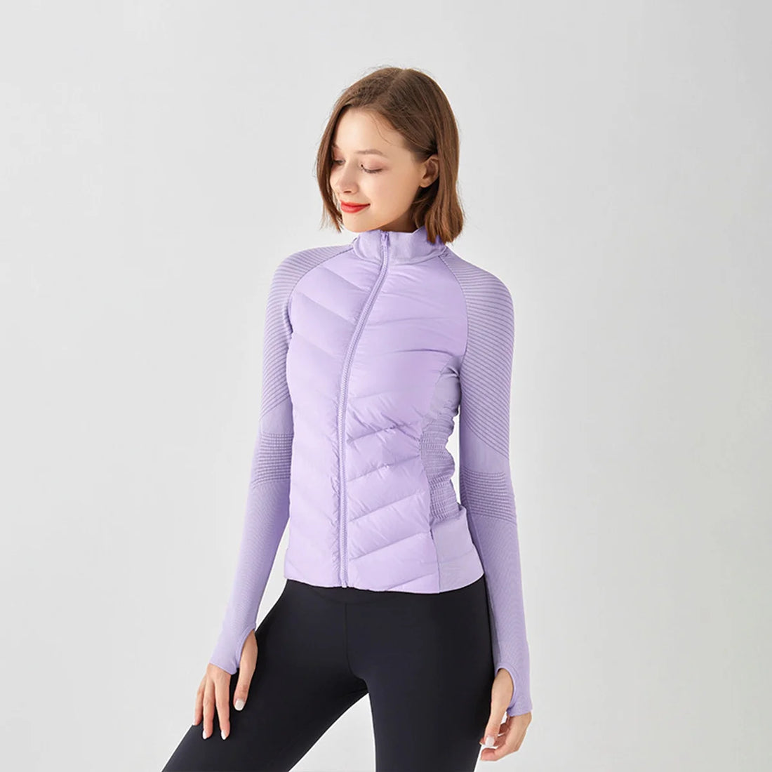 Damen Sport-Daunenjacke, leicht & wärmend – Detailansicht 1