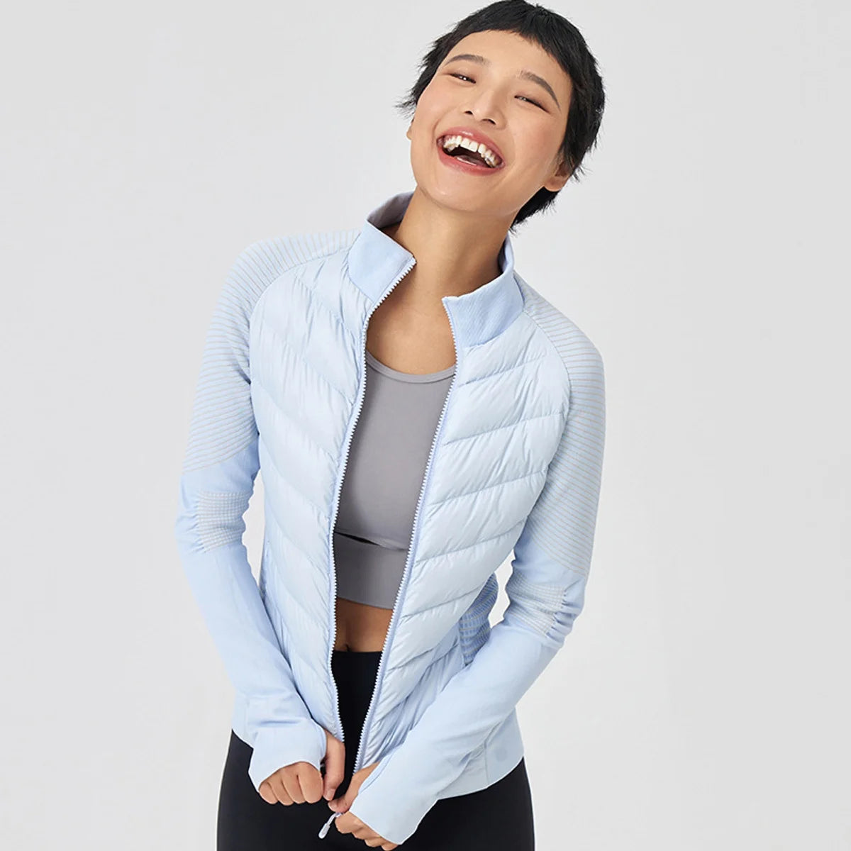Damen Sport-Daunenjacke, leicht & wärmend – Produktansicht 2