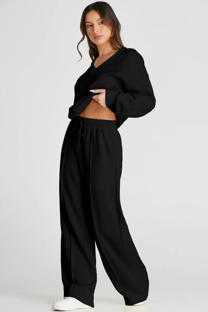 Damen Sportset mit Crop-Top & High Waist – Produktansicht 5
