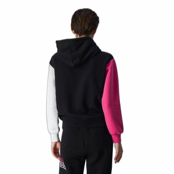 Damen Sweater Kapuze Champion Legacy Weiß Rosa Schwarz - Sport & Freizeit