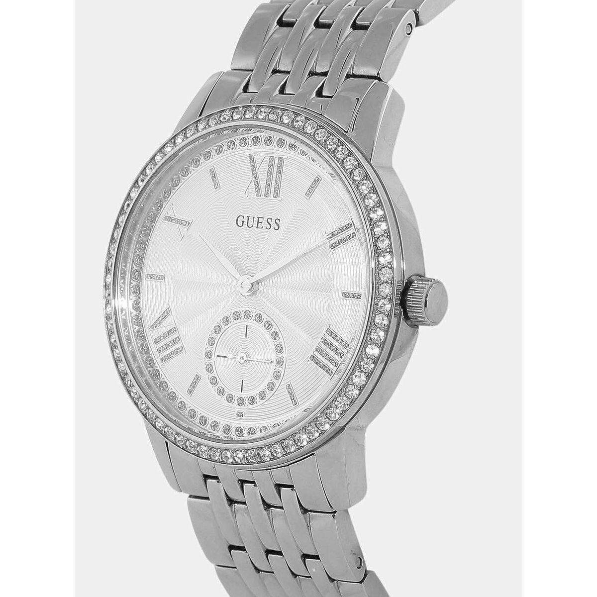 Damenuhr Guess W0573L1 Silber Edelstahl Armbanduhr