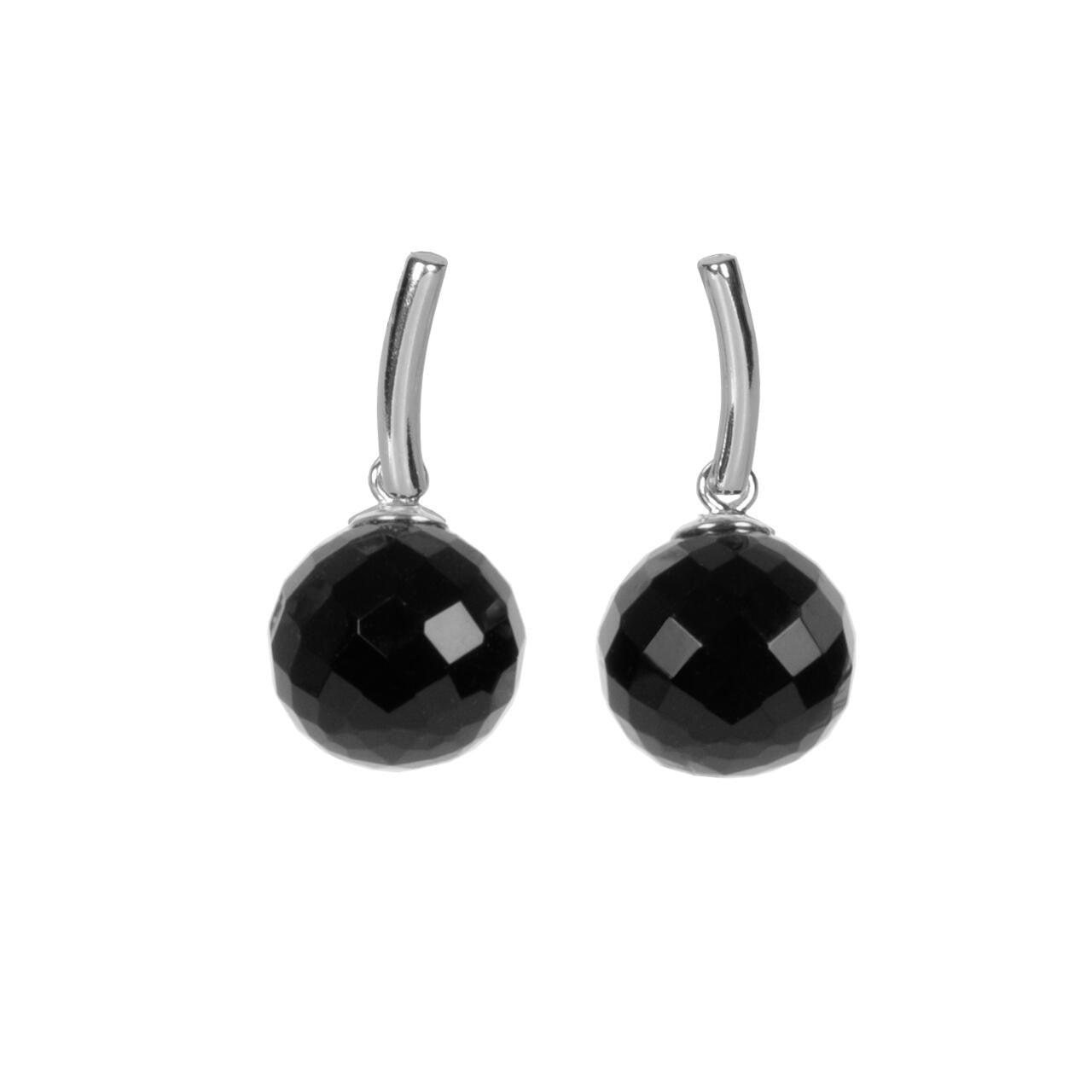 DayCharm Onyx Ohrringe – Roségold und Silber
