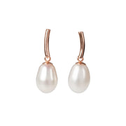 DayCharm Pearl Drop Ohrringe – Roségold und Silber