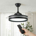 Deckenventilator LED einziehbaren Flügeln Fernbedienung