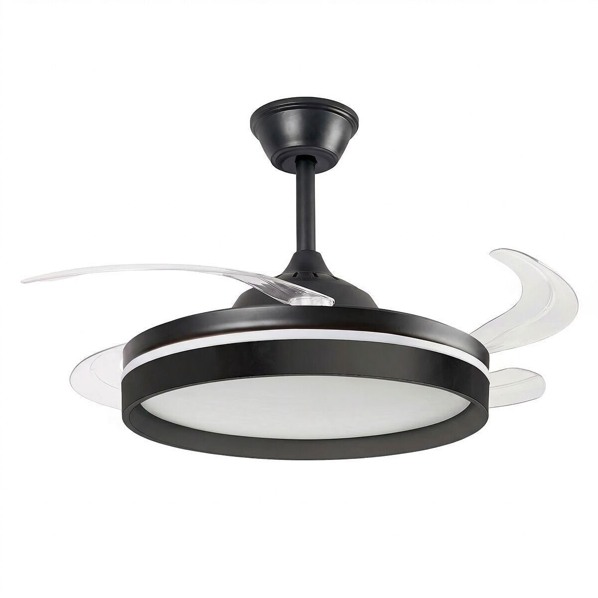 Deckenventilator LED einziehbaren Flügeln Fernbedienung