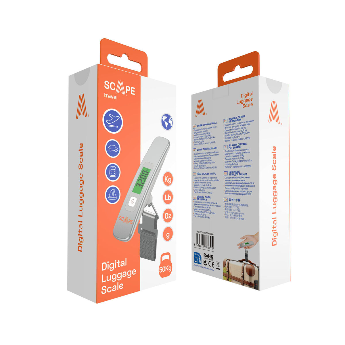 Digitale Gepäckwaage Scape Travel ELS30 kaufen - Sport & Freizeit