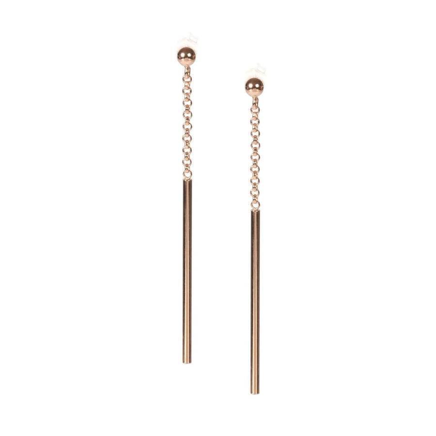 Dots Fixed Ohrringe – Roségold und Silber