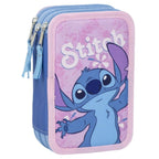 Dreifaches Federmäppchen Stitch Rosa kaufen - Neuheiten