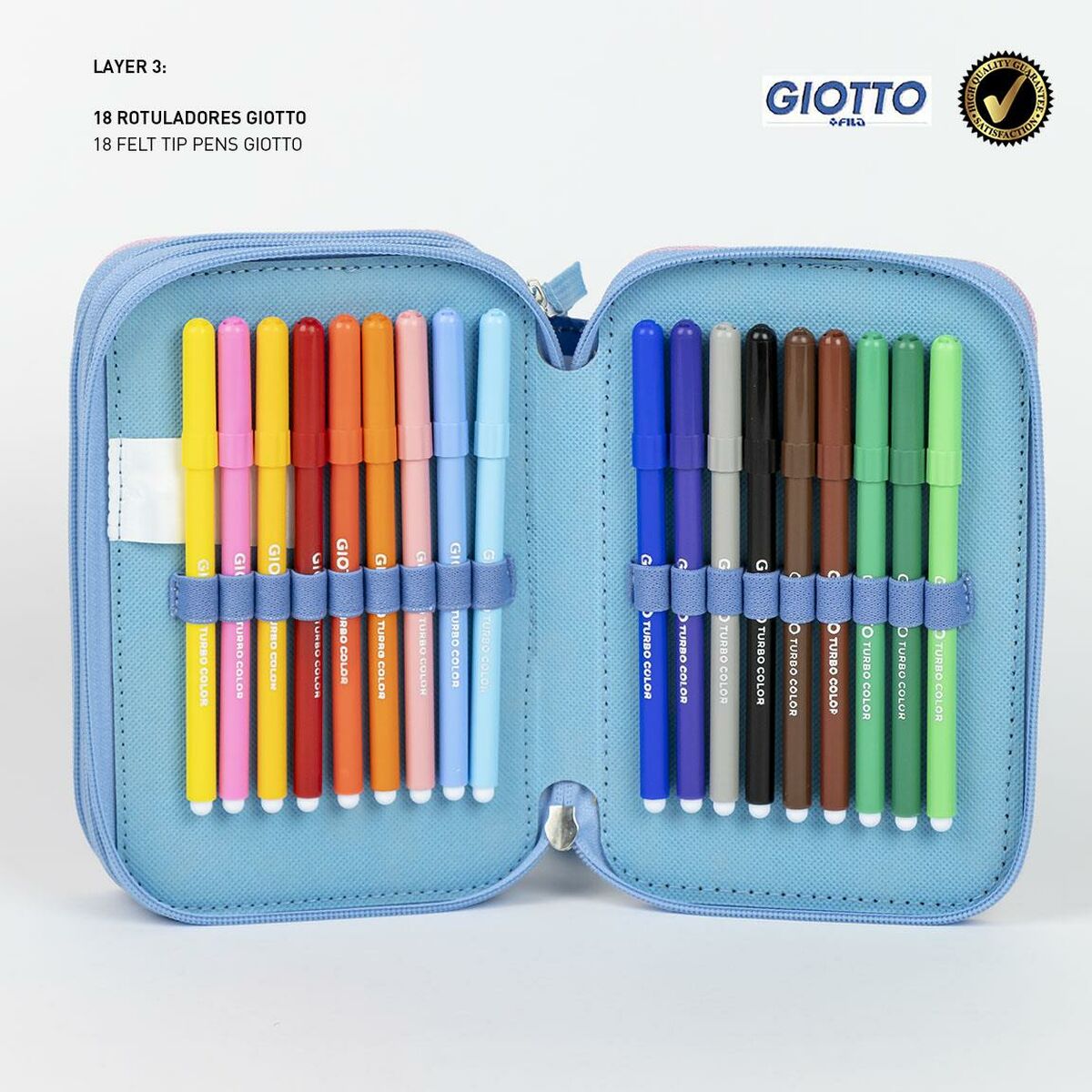 Dreifaches Federmäppchen Stitch Rosa kaufen - Neuheiten