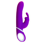 Dual Stimulationsvibrator Lila – Wasserfest & Aufladbar - Erotik Shop
