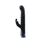 Dual Stimulationsvibrator Silberfarben – Silikon wasserfest - Erotik Shop