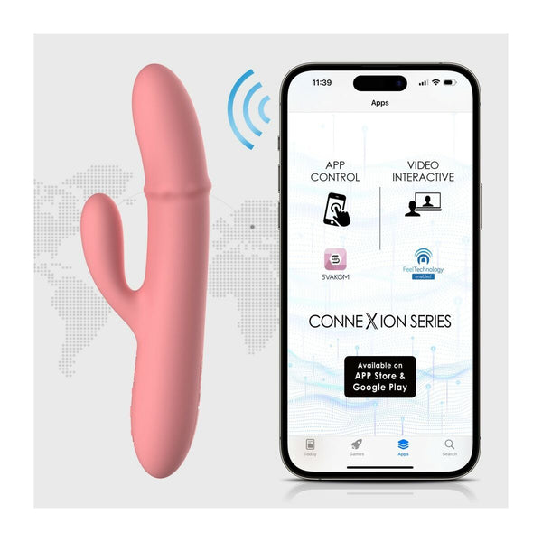 Dual Stimulationsvibrator Svakom Rosa Pfirsich kaufen - Erotik Shop