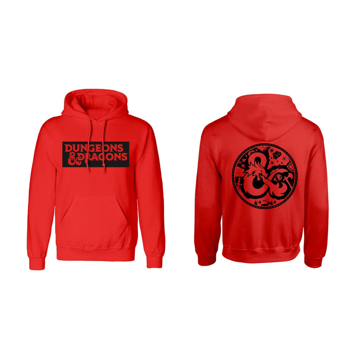 Dungeons & Dragons Logo Unisex-Hoodie – Rot