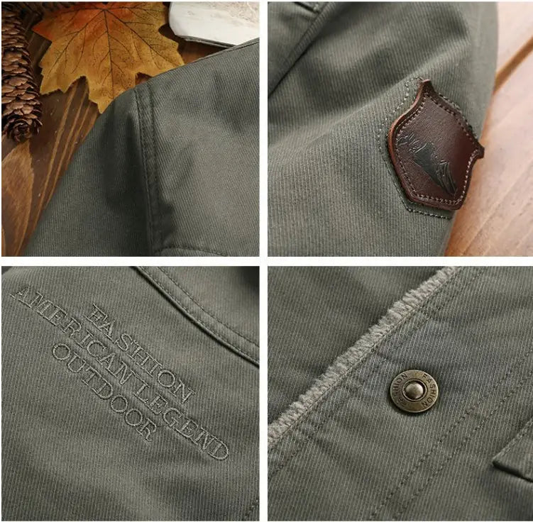 A.1 Herren Winterjacke mit Samtfutter