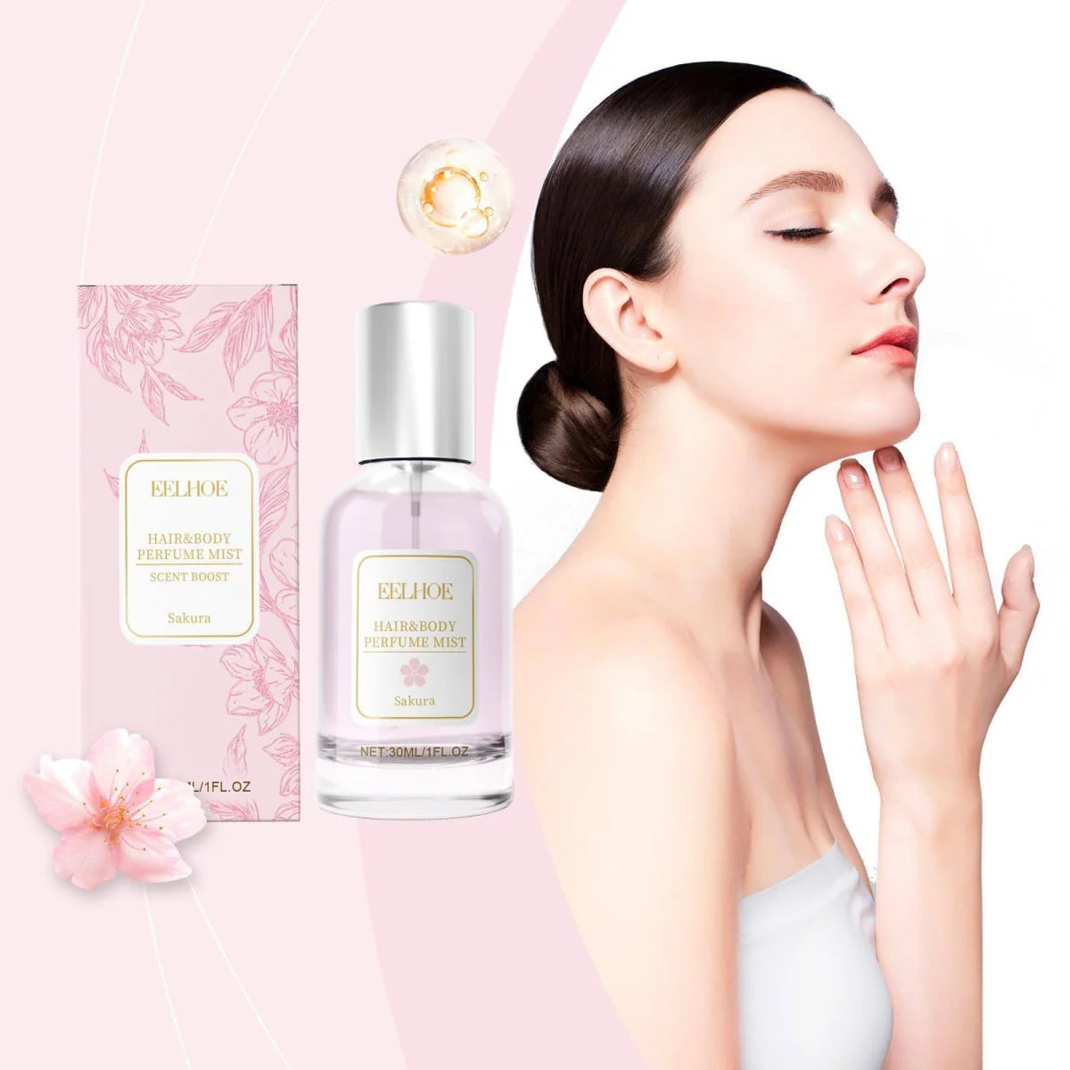 EELHOE Cherry Blossom Haar- & Körperspray – Produktansicht 2
