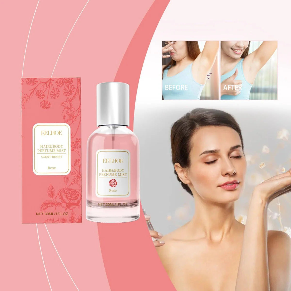 EELHOE Rose Haar- & Körperspray – Produktansicht 2
