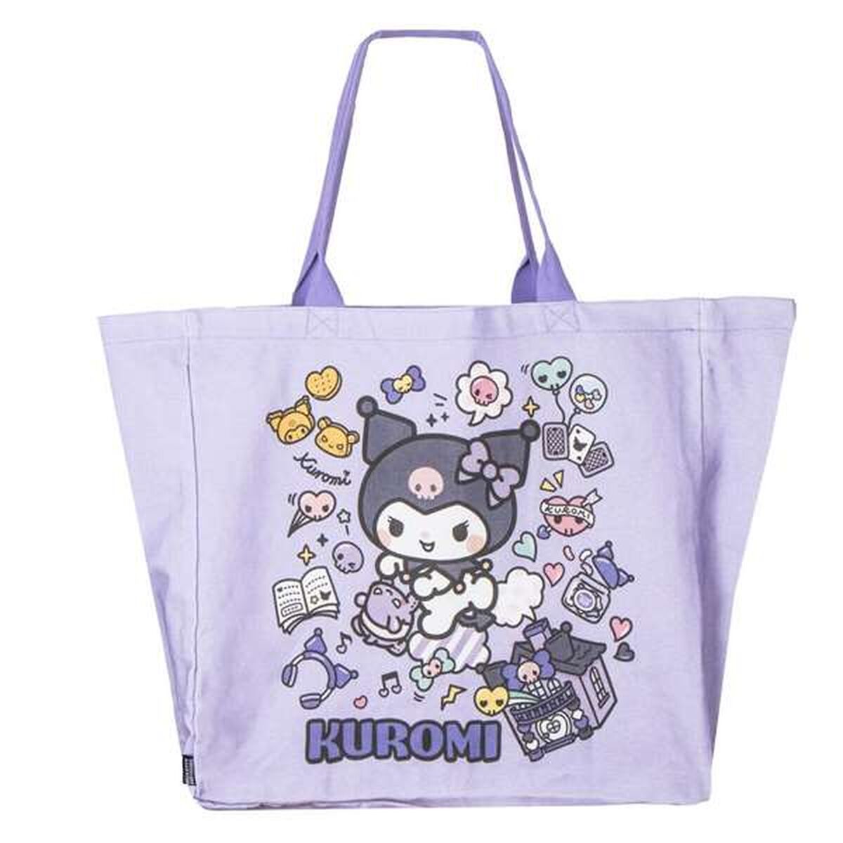 Einkaufstasche Hello Kitty Kuromi Lila 48x43x17 cm
