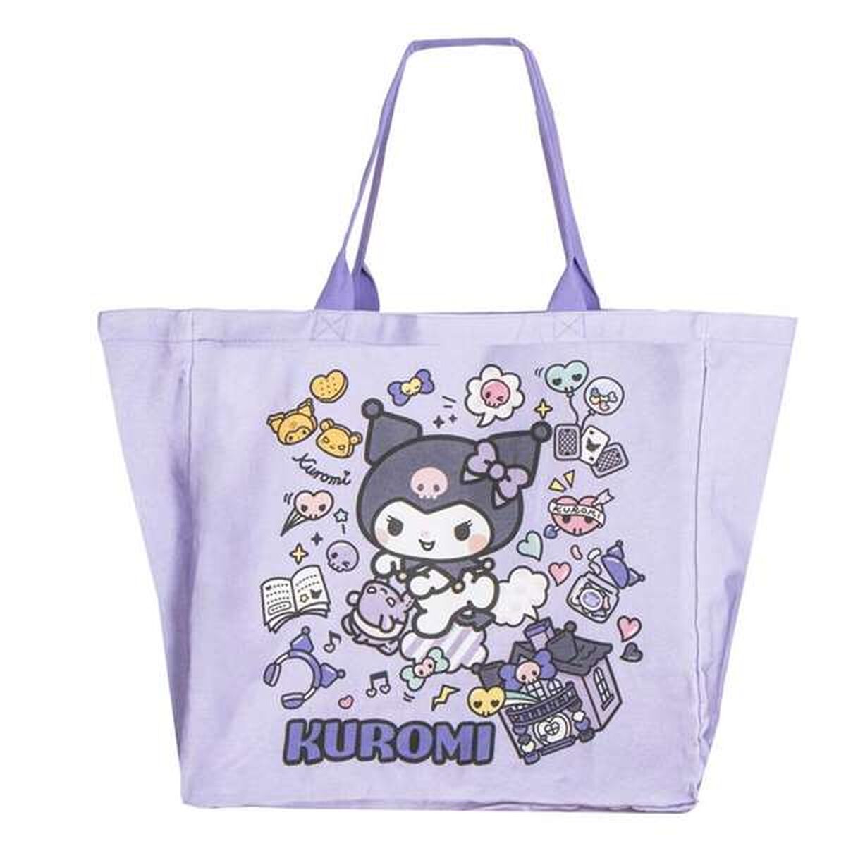 Einkaufstasche Hello Kitty Kuromi Lila 48x43x17 cm - Mode & Accessoires