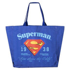 Einkaufstasche Superman Dunkelblau 48x43x17 cm - Mode & Accessoires