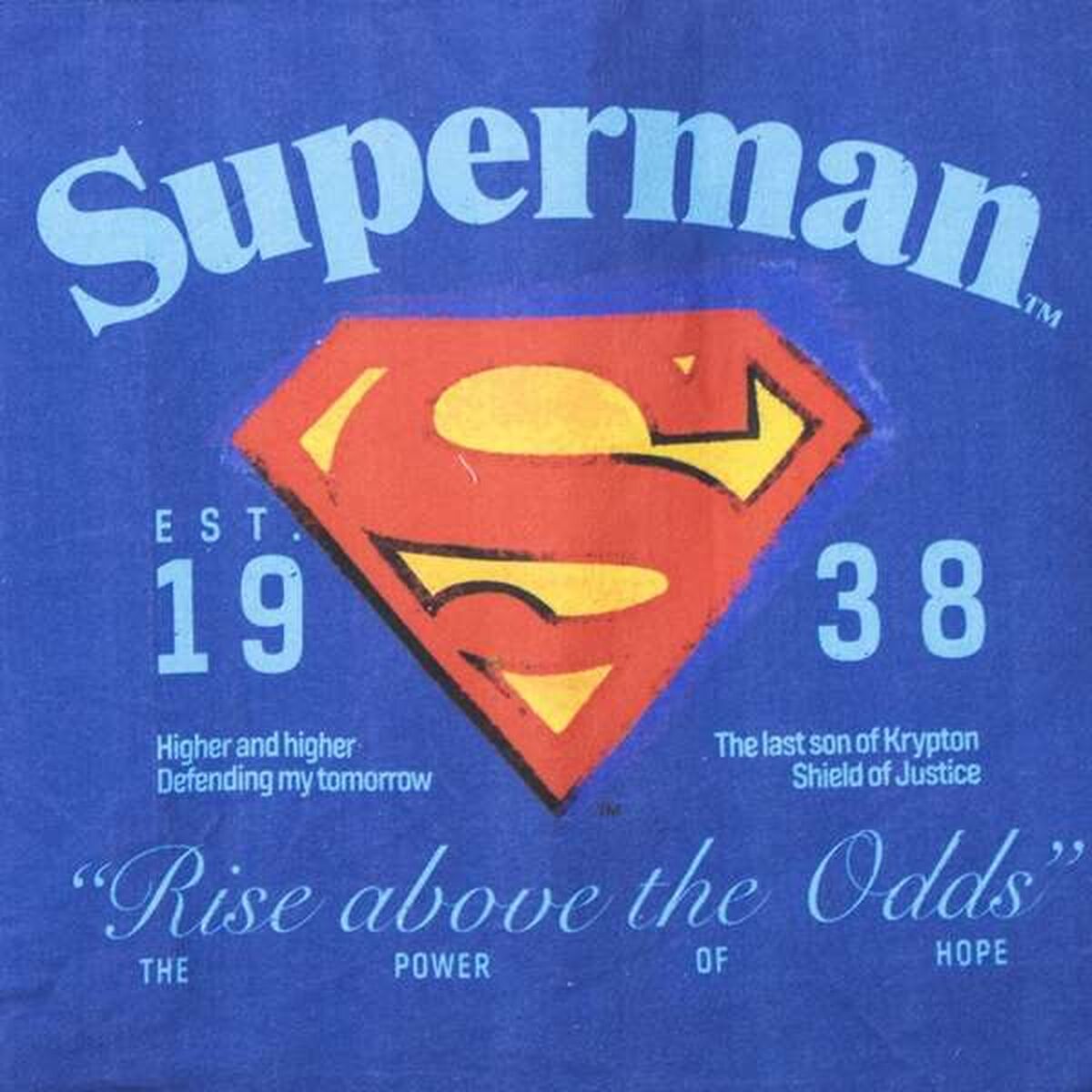 Einkaufstasche Superman Dunkelblau 48x43x17 cm