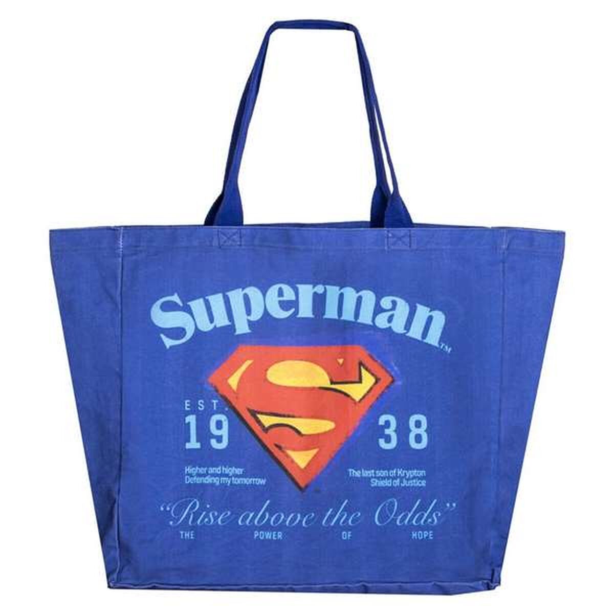 Einkaufstasche Superman Dunkelblau 48x43x17 cm - Mode & Accessoires