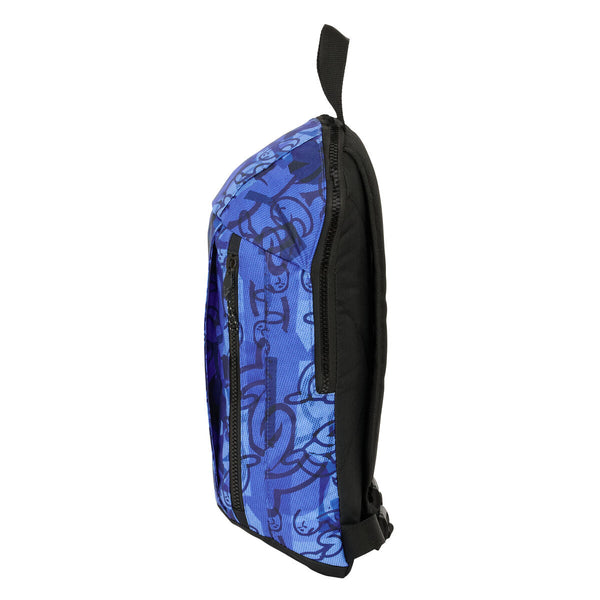 El Niño Roller Rucksack blau-schwarz 22x39x10 cm - Mode & Accessoires