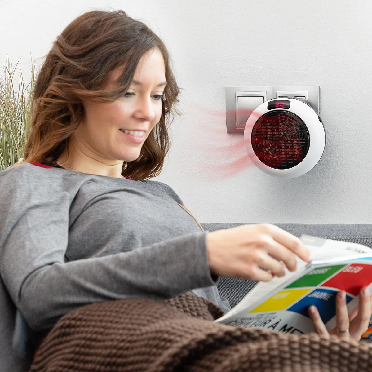 Elektrischer Keramikheizer mit Fernbedienung – ausgewählte Produktansicht
