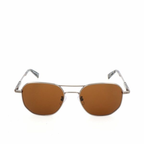 Aviator Sonnenbrille mit braunen Gläsern, Ermenegildo Zegna Herrensonnenbrille EZ0093-D