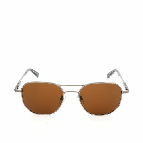 Aviator Sonnenbrille mit braunen Gläsern, Ermenegildo Zegna Herrensonnenbrille EZ0093-D
