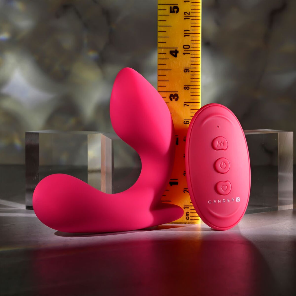 Evolved Gender X Anal Plug – Rot Silikon 12 Geschwindigkeiten - Erotik Shop