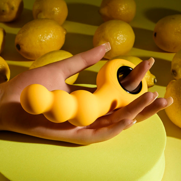 Evolved Gender X Vibrierender Analplug Gelb Wasserfest - Erotik Shop