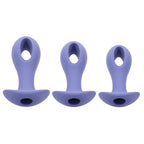 Evolved Lila Analplug Set – 3-teilig lila wasserfest - Erotik Shop