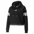Damen Sweater Kapuze Puma Power Fl Schwarz - Mode & Accessoires